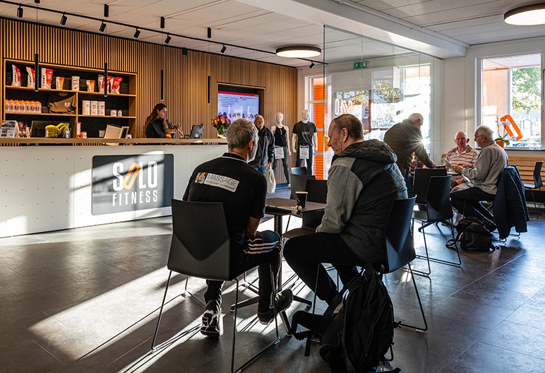 Caféen i Solo Fitness